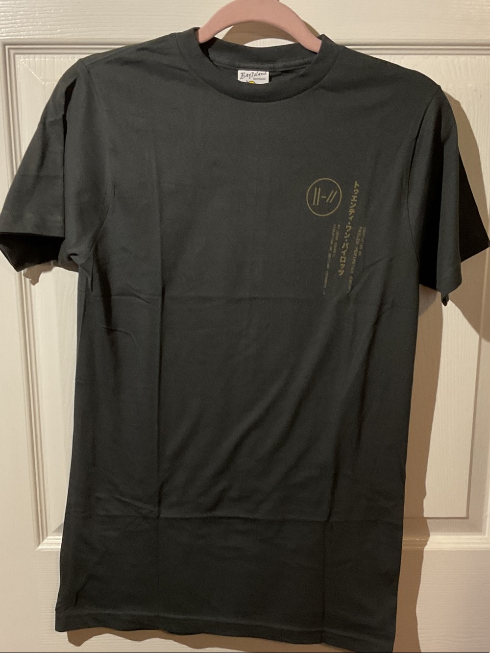 21 Pilots Charcoal Gray T-Shirt with Gold Print